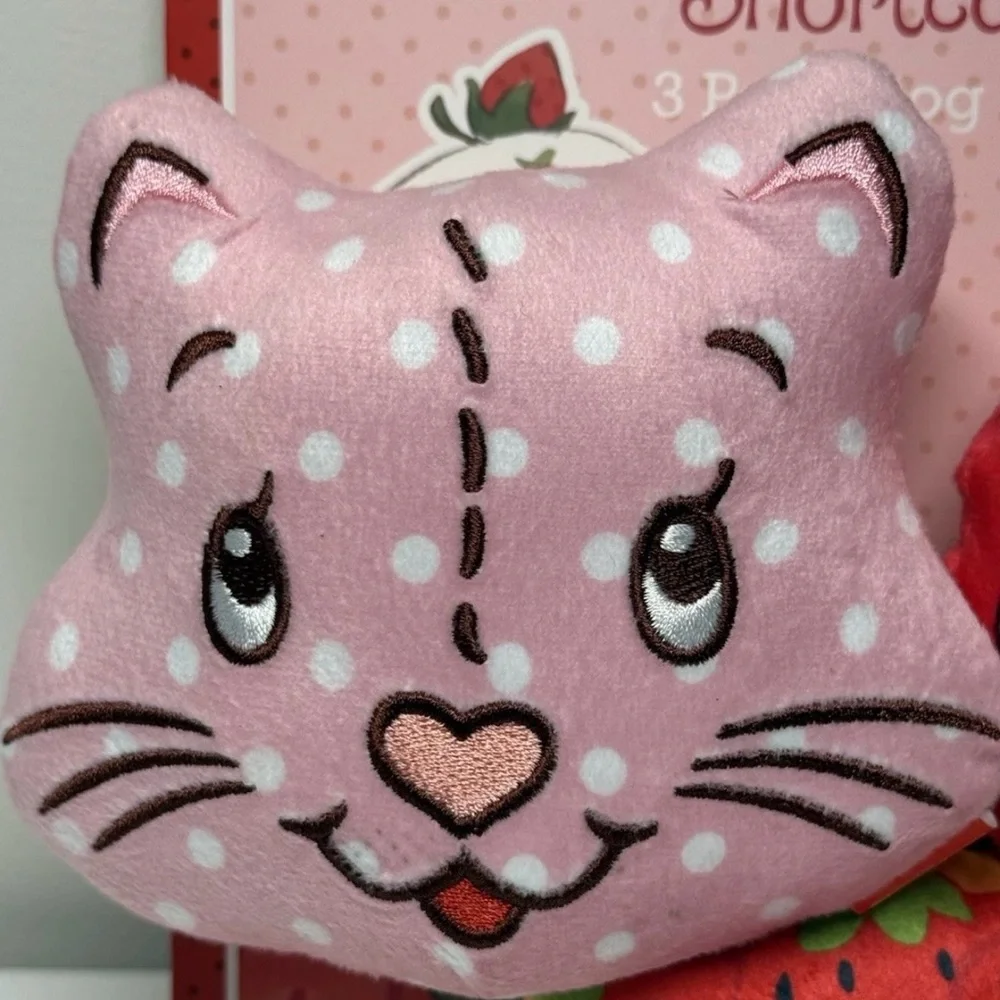 Strawberry Shortcake Dog Toys 3pk Stuffed With Squeaker